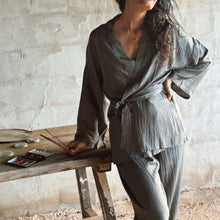 Load image into Gallery viewer, Silk Kimono - Stone Grey
