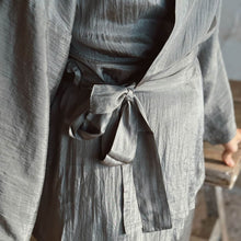 Load image into Gallery viewer, Silk Kimono - Stone Grey
