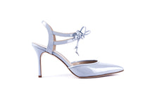 Load image into Gallery viewer, ELLE ANKLE TIE PUMP BLUE PATENT
