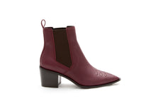 Load image into Gallery viewer, WEST Cowboy boot Burgundy by MAISON BEDARD
